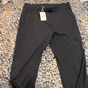 BAMANS, extra large Poland stretch black pants with pockets